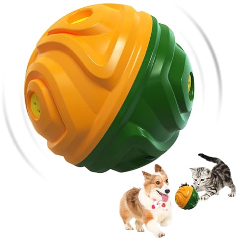 Pavsicgn Dog Ball for Aggressive Chewers - Interactive Dog Toy Balls Fun Squeaky Sound to Keep Them Busy, Durable for Small Medium Large Breeds, Rubber Pet Fetch Chew Toys von Pavsicgn