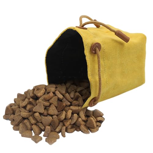 Pavsicgn Hundetraining behandelt Beutel, Tier Walking Snack Container - Lebensmittelhalter im Freien für kleine mittelgroße Hund - Tragbarer Draw -String -Welpen -Lebensmittelspender für Camping, von Pavsicgn