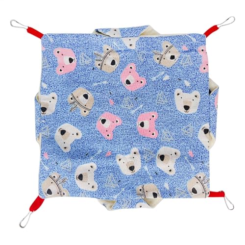 Pavsicgn Kleines Tierbett, Frettchenbett für Käfig,Plüsch Doppelschicht Hamster Hängematte - Chinchillas Accessoires, bequemes Haustierbett für, Eichhörnchen, Zuckergleiter von Pavsicgn