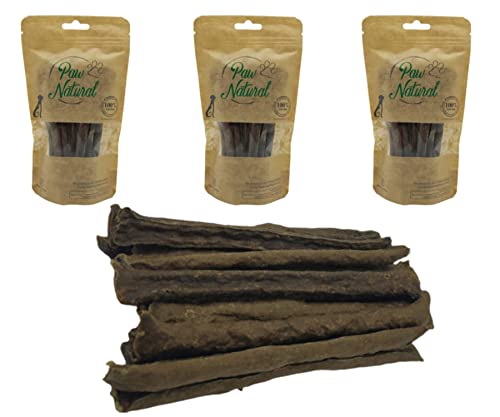 Paw Natural Hunde Leckerlis (3x150g) Pferd-Sticks | 100% Gluten- & getreidefrei | aus frischem Fleisch gesunder Tiere (450g) von Paw Natural