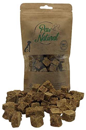 Paw Natural Hunde Leckerlis Training | 150g Kaninchen-Würfel | 100% Gluten- & getreidefrei | aus frischem Fleisch gesunder Tiere von Paw Natural