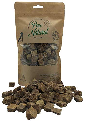 Paw Natural Hunde Leckerlis Training | 300g Rind-Würfel | 100% Gluten- & getreidefrei | aus frischem Fleisch gesunder Tiere von Paw Natural