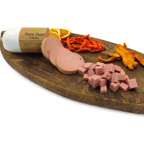 Paw Natural Hundewurst schnittfest | 400g Lachs-Wurst | Gluten- & getreidefrei | aus frischem Fleisch gesunder Tiere (Lachs, 400gr) von Paw Natural