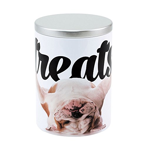 Paw Prints Große Dose Treat Jar, Carlos das Bulldog Design, 13,3 x 19,1 x 13,3 cm (37722) von Paw Prints