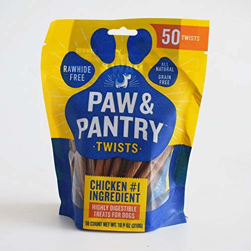 Paw & Pantry - 50 Packung Huhn Sticks 12,5 cm - Hundesnacks - Hundesnacks Huhn - Hundesnacks getrocknet - Kaustab Hund - Hundesticks - Hunde Kaustäbchen - Hautfrei Hühnchensticks - Hunde Snack von Paw & Pantry