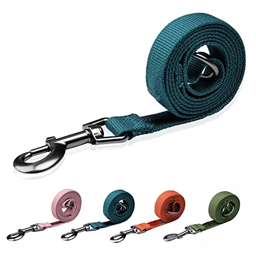 Pawhuggies Hundeleine für mittelgroße Hunde, 122 cm, 90 % Viskose aus Bambus, 10 % Polyester, Hundeleine für mittelgroße Hunde, Griff mit O-Ring von PawHuggies