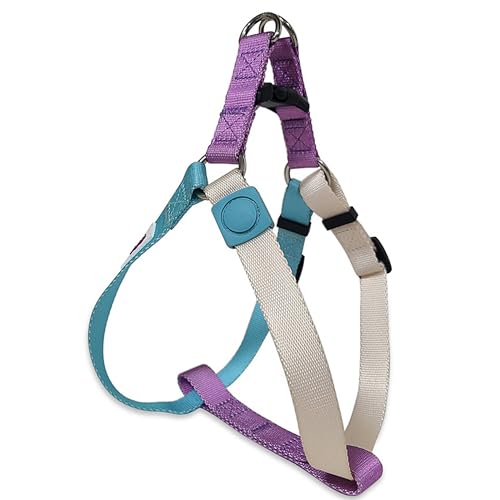 Pawhuggies Tri-Color XS Hundegeschirr, verstellbares Step-in-Design, Welpengeschirr, strapazierfähig, einfaches Gassi gehen, für kleine Hunde, Weiß Blau Lila Pawhuggies Tri-Color XS Hundegeschirr, verstellbares Step-in-Design, Welpengeschirr, strapazierfähig, einfaches Gassi gehen, für kleine Hunde, Weiß Blau Lila von PawHuggies