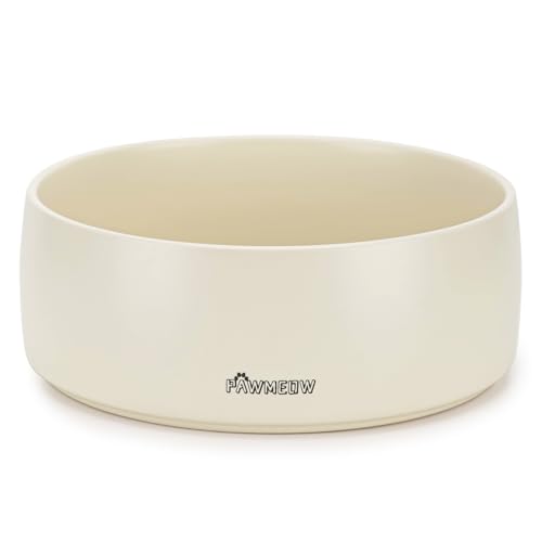 Keramik Hundenäpfe Hundenäpfe für kleine Hunde (Beige, 14.0-20.3 cm) von PawMeow