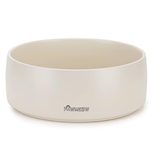 Keramik Hundenäpfe Hundenäpfe für kleine Hunde (Beige, 20,3 cm) von PawMeow