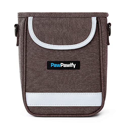 PawPawify Hundetraining Leckerlibeutel - Leckerlibeutel für Hundetraining mit integriertem Kotbeutelhalter - Taille Hundetraining Pouch mit Reflexstreifen - wasserdichte Bauchtasche für Hundetraining von PawPawify