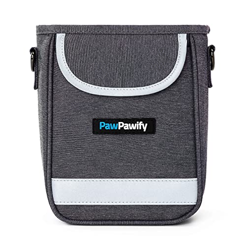 PawPawify Hundetraining Leckerlibeutel - Leckerlibeutel für Hundetraining mit integriertem Kotbeutelhalter - Taille Hundetraining Pouch mit Reflexstreifen - wasserdichte Bauchtasche für Hundetraining von PawPawify