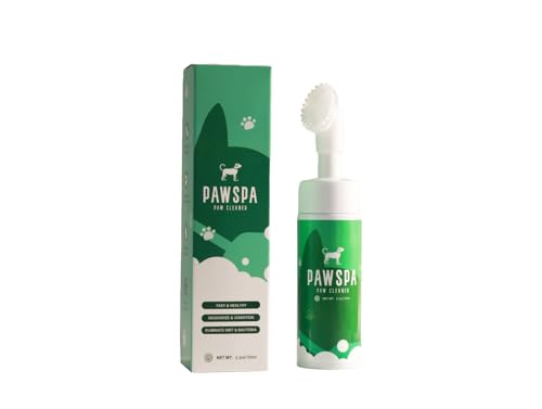 PawSpa Schaum-Shampoo Pfotenreiniger für Hunde & Katzen mit Silocn Bürste von PawSpa