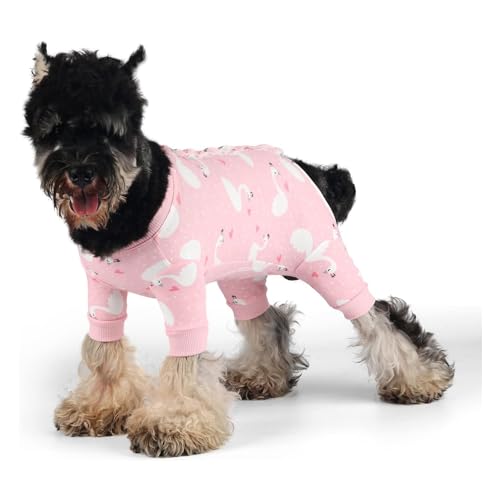 Pawcomon Hunde-Einteiler für Chirurgie, Genesungsanzug, Haustier-Pyjama, Kegel-Alternativen, verhindert Haarausfall, Refender Body, Shirt, lange Ärmel für weibliche und männliche Hunde von Pawcomon