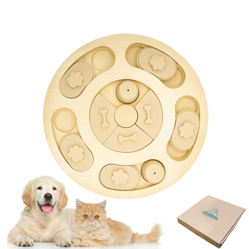 Pawfect Family® interaktives Spielzeug für Hunde und Katzen - Leckerlispender und Denkspiel Level 1, aus Holz (Sahara Geheimnisse) von Pawfect Family