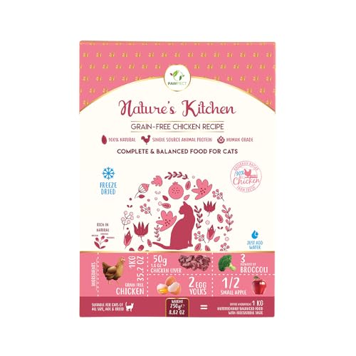 Pawfect Nature's Kitchen Complete and Balanced Grain Free Cat Food: Chicken Recipe (250g/8.82oz) von Pawfect Food