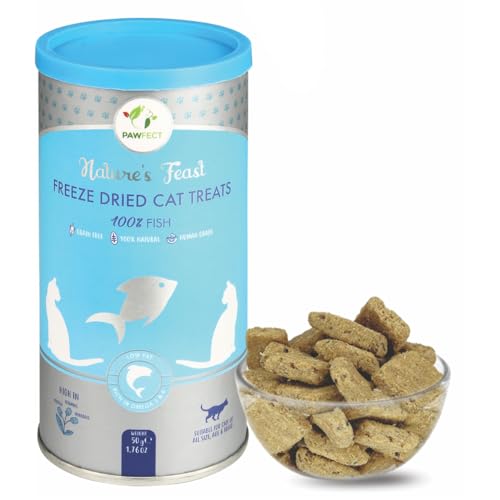 Pawfect Nature's Feast 100 % gefriergetrocknete Leckerlis für Katzen von Pawfect Treats