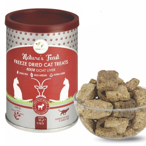 Pawfect Nature's Feast FD Leckerli für Katzen, Ziegenleber von Pawfect Treats