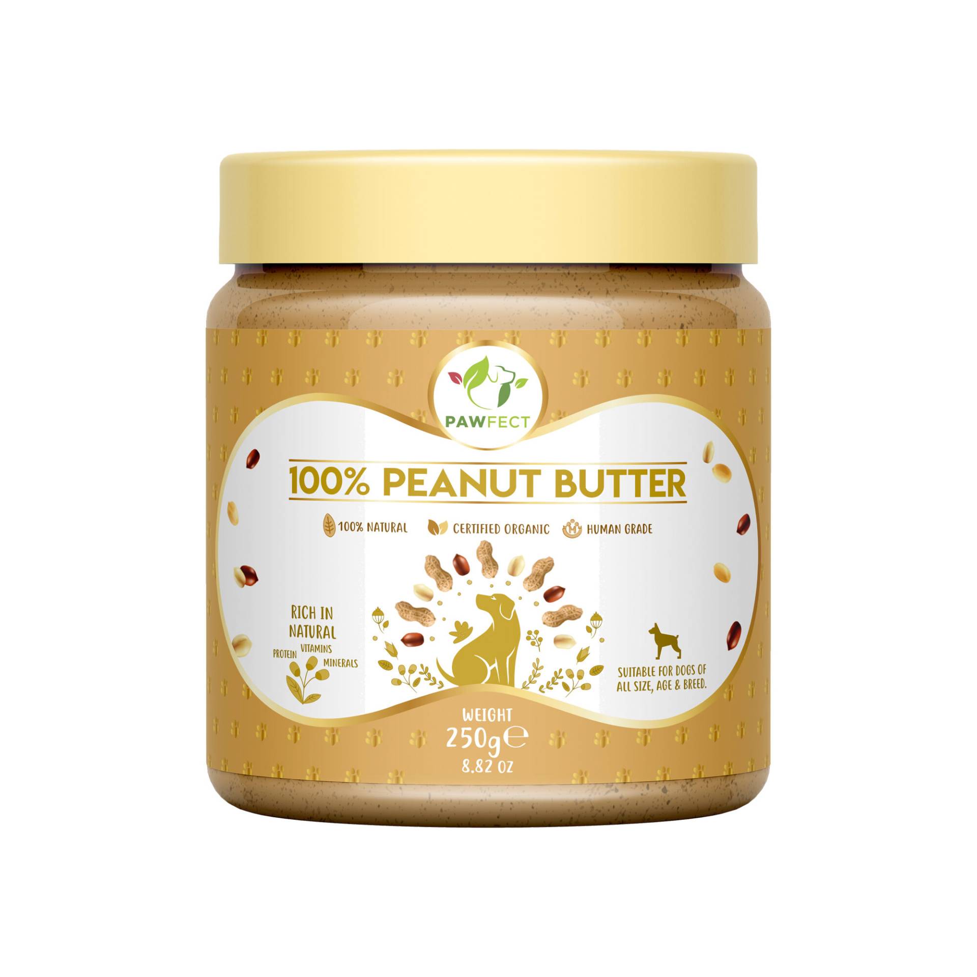 Pawfect - Peanut Butter - Natural - 275 g von Pawfect