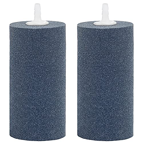 Pawfly 2 PCS großer Luftstein-Zylinder 10 cm, Luftblasen-Diffusor für Teich und Aquarium Fischbecken von Pawfly