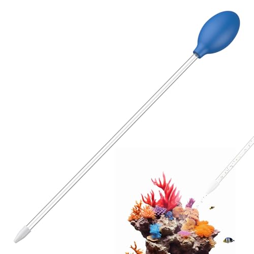 Pawfly Aquarium Coral Feeder 35cm lang Manuelles Korallenfütterungsrohr Fischausscheidungsreiniger Lange Acrylspritze für Korallenriffe Meeresfische Garnelen Wasserpflanzen von Pawfly