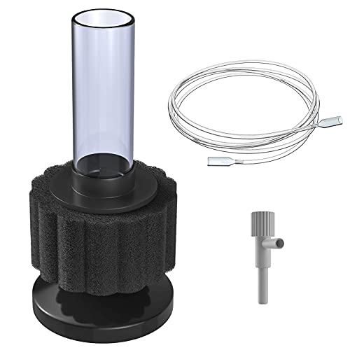 Pawfly Aquarium Schwammfilter, Aquarium Filter Klein mit Airline-Schlauch und Regelventil mit Zubehör für Kleine Aquarien bis zu 12 L von Pawfly