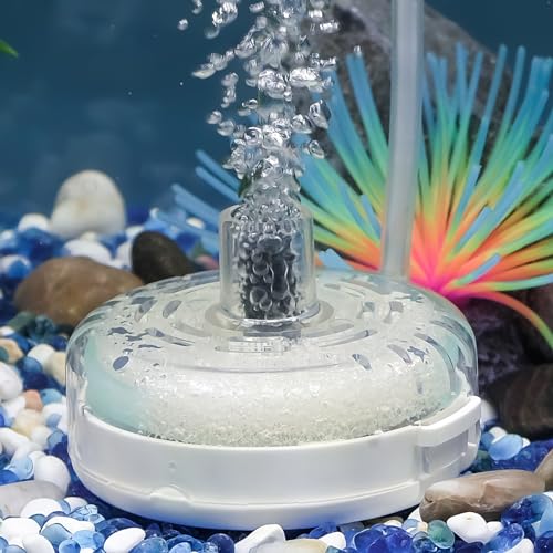 Pawfly Mini-Aquarienfilter Quiet Betta Fry Shrimp and Small Fish Bio Filter mit Schaumstoff und Filterbällen Tauchfilter für 20 L-75 L Aquarien (Luftpumpe Nicht enthalten) von Pawfly