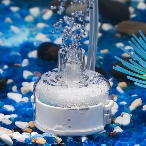 Pawfly Mini Aquarium Filter Quiet Betta Fry Shrimp and Small Fish Bio Filter mit Schaumstoff und Filterbällen Tauchfilter für Aquarien bis zu 20 L (Luftpumpe Nicht enthalten) von Pawfly