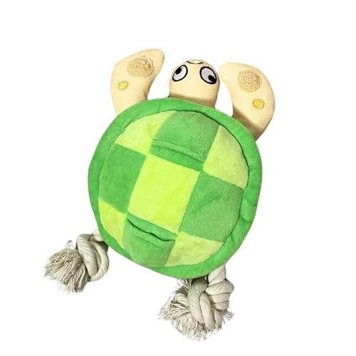 Pawfoo Lab Turtle Hundespielzeug, Plüsch-Hundespielzeug, gefülltes quietschendes Hundespielzeug mit weichem, strapazierfähigem Stoff für kleine, mittelgroße und große Hunde, Spaß für Indoor-Spiel, von Pawfoo Lab