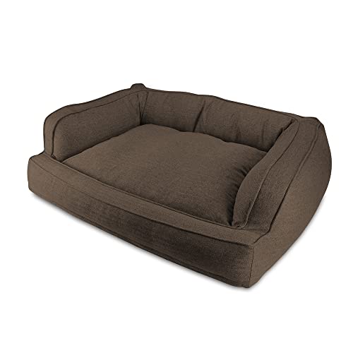 Paws & Claws Arlee Sofa Couch Haustier Hundebett – kaufest – Memory-Schaum – zusammengebaut USA, Größe L/XL, Braun von Paws and Claws