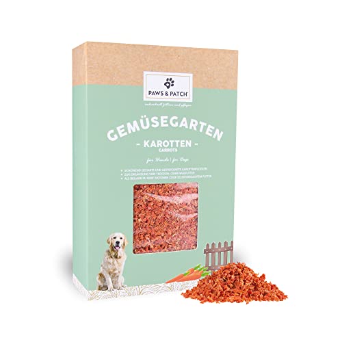 Paws&Patch KAROTTENFLOCKEN für Hunde 900g I europäische Landwirtschaft I glutenfreie Gemüse-Beilage für Barf & Hundefutter I Vitamine, Pektine, Beta-Carotin… von Paws & Patch