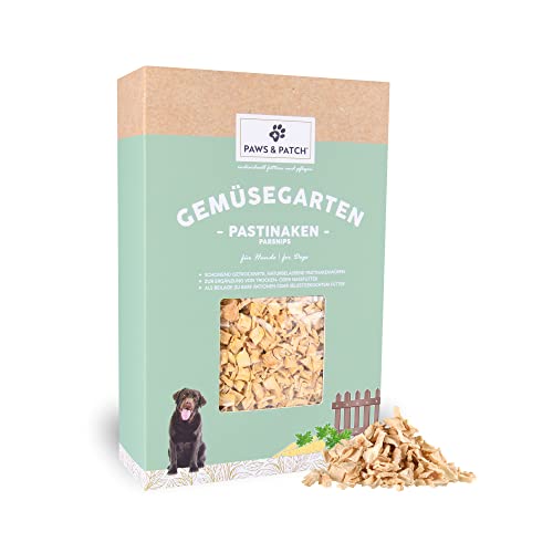 Paws&Patch PASTINAKENWÜRFEL für Hunde 600g I europäische Landwirtschaft I glutenfreie Gemüse-Beilage für Barf, Diät & Hundefutter I Vitamine, Ballaststoffe von Paws & Patch