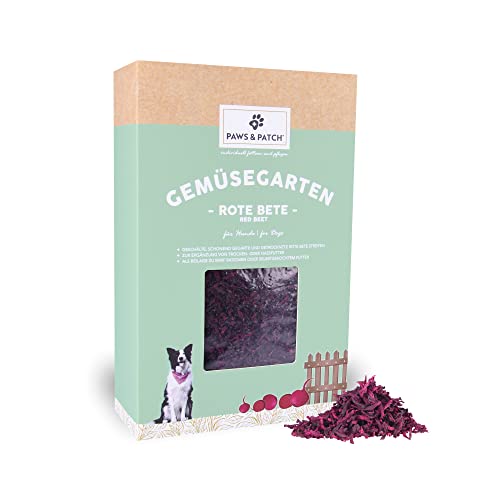 Paws&Patch ROTE BETE Streifen für Hunde 800g I europäische Landwirtschaft I glutenfreie Gemüse-Beilage für Barf & Hundefutter I Vitamine, Mineralstoffe von Paws & Patch