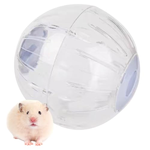 Pawsayes 18,5 cm großer Hamsterball zum Trainieren, Laufen, Hamsterrad, lustiger, transparenter Ball, Hamster, Zubehör, Spielzeug für Zwerg, Rennmaus, Maus, Kleintiere (blau) von Pawsayes