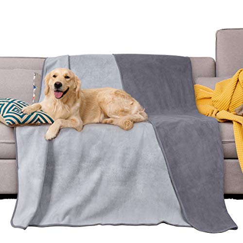 Pawsee Wasserdicht Hundedecke Katzendecken Waschbar, wasserdichte Decke für Große Hunde Sofaschutz Couch Überwurf, Flauschig Wasserdicht Liebesdecke für Schutzdecke Tagesdecke, L 203 x 152cm von Pawsee