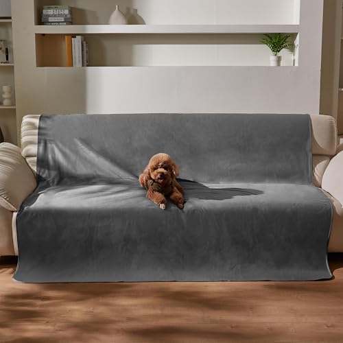 Pawsee Wasserdicht Hundedecke Katzendecken Waschbar, wasserdichte Decke für Große Hunde Sofaschutz Couch Überwurf, Flauschig Wasserdicht Liebesdecke für Schutzdecke Tagesdecke, XL 203 x 229 cm von Pawsee