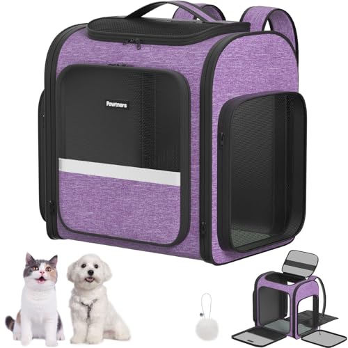 Haustier-Rucksack, Violett von Pawtners