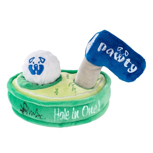 PAWTY Golf Hundespielzeug – Interaktives Plüsch-Schnüffelanreicherungsspielzeug – niedliches einzigartiges Design Geburtstagsgeschenk – kleine mittelgroße Welpen – langlebig, lustig, kauresistentes von Pawty Dog Toys