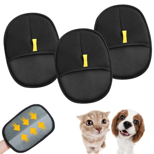 Handschuh Tierhaarentfernung, 3 Stück Wiederverwendbare Tierhaarentferner für Katzen und Hunde, Katzenhaarentferner, Pet Hair Remover Handschuh für MöBel und Kleidung Handschuh Tierhaarentfernung, 3 Stück Wiederverwendbare Tierhaarentferner für Katzen und Hunde, Katzenhaarentferner, Pet Hair Remover Handschuh für MöBel und Kleidung von PceGan
