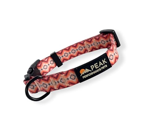 Peak Performance Pets Overlook Wasserdichtes Hundehalsband, groß, Koralle, langlebig, bequem, extra große Welpen und große Hunde, leicht zu reinigen, geruchsdicht, schmutzdicht von Peak Performance Pets