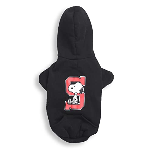 Peanuts Comics Snoopy Collegiate Dog Hoodie Hundepullover, M | Weiche und bequeme Hundebekleidung Hundebekleidung Hundeshirt | Peanuts Snoopy Medium Dog Sweater, Medium Dog Shirt für mittelgroße Hunde von Peanuts for Pets