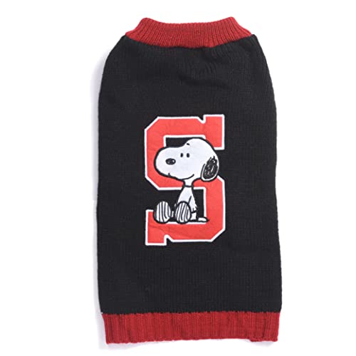 Peanuts Comics Snoopy Collegiate Hundepullover, klein | weiche und Bequeme Hundebekleidung Hundehemd | Peanuts Snoopy kleine Hunde Pullover kleine Hunde Shirt für kleine Hunde von Peanuts for Pets
