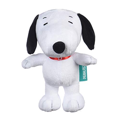 Peanuts Snoopy Classic Plush Big Head Squeaker Dog Toy | 9 Inch White Fabric Plush Dog Toy for All Dogs, Official Product of Peanuts | Squeaky Medium Snoopy Plush Toys for Dogs von fetch FOR PETS