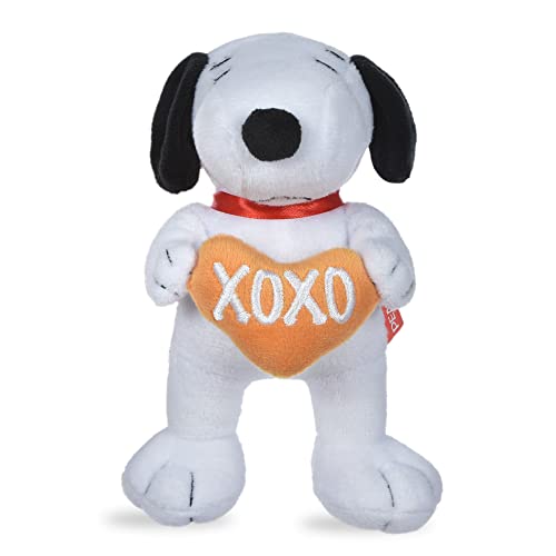 Peanuts for Pets Hundespielzeug Snoopy "XOXO" Plüsch-Quietscher, 15,2 cm, Snoopy Love Plüsch-Quietscher-Kollektion, von Peanuts for Pets