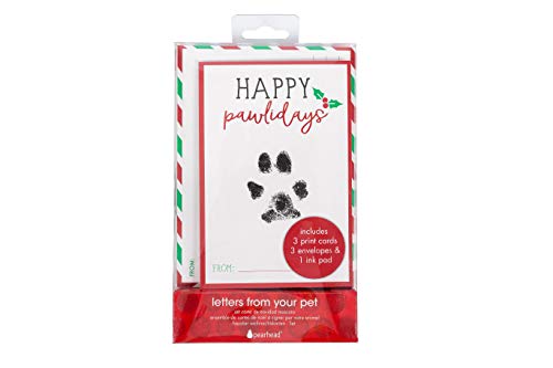 Pearhead Buchstaben von Ihrem Haustier-Geschenkset, inklusive Stempelkissen für Haustiere, Weihnachtskarten und Umschläge, Haustierbesitzer von Pearhead