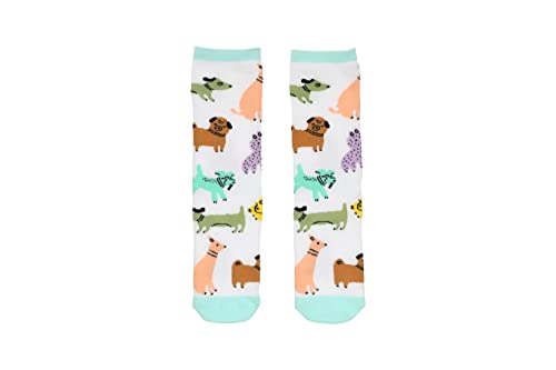 Pearhead Bunte Hundesocken, Haustierbesitzer-Bekleidung, skurrile und lustige Tier-Crew-Socken, lustige Baumwollsocken von Pearhead