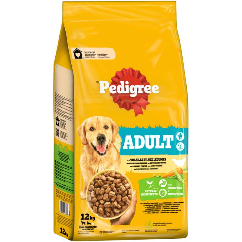 1,4 kg / 3 kg / 7 kg / 12 kg Pedigree zum Sonderpreis! - Adult Geflügel & Gemüse 12 kg von Pedigree