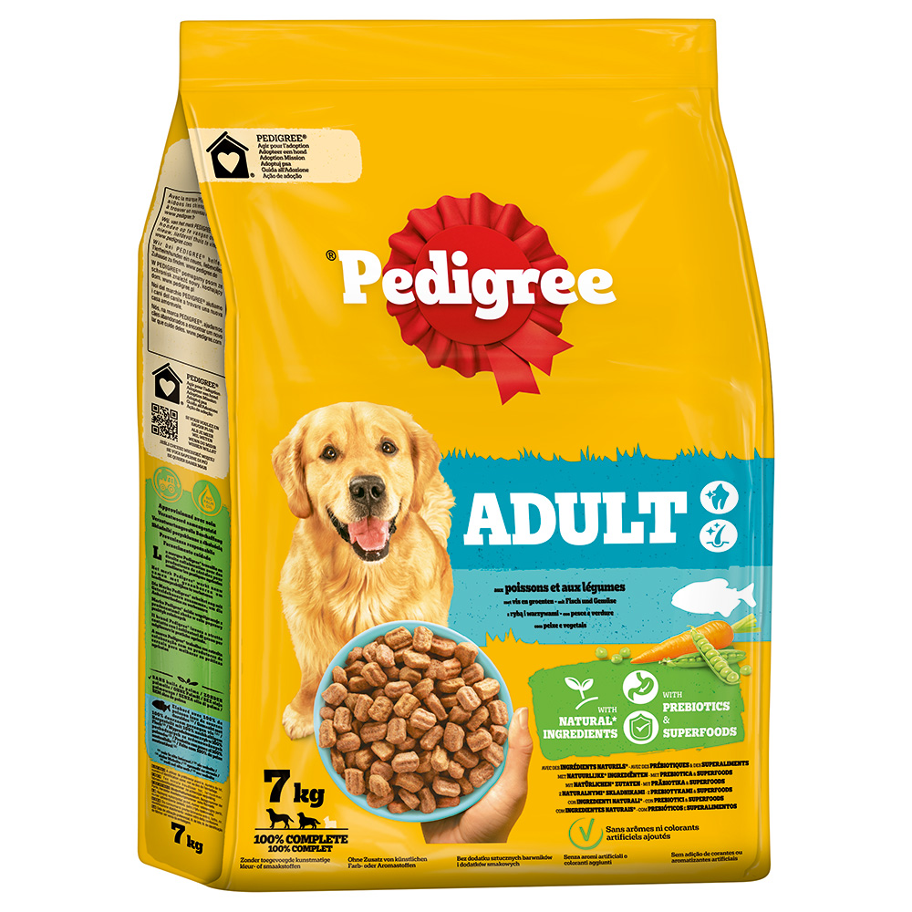 1,4 kg / 3 kg / 7 kg / 12 kg Pedigree zum Sonderpreis! - Adult mit Fisch & Gemüse 7 kg von Pedigree