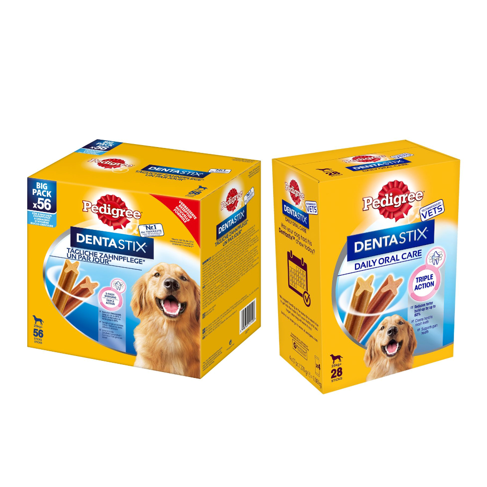 112 + 28 gratis! 140 Stück Pedigree Dentastix - für große Hunde (>25 kg) von Pedigree