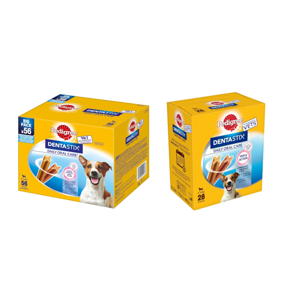 112 + 28 gratis! 140 Stück Pedigree Dentastix - für kleine Hunde (5-10 kg) von Pedigree