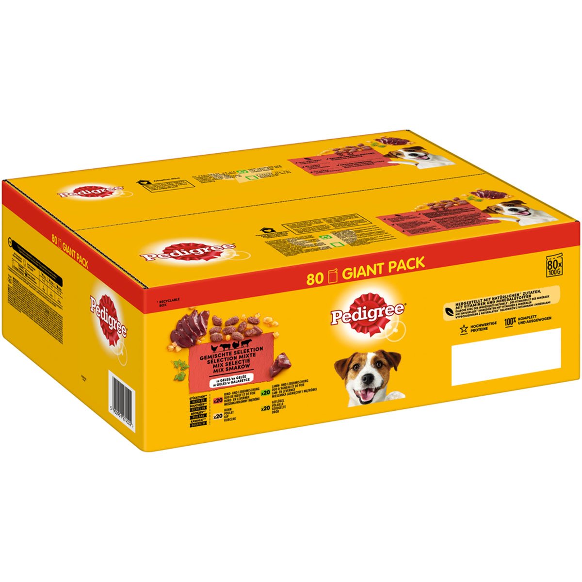 PEDIGREE Pouch Adult Gem. Selektion Giant Pack 1 80x100g von Pedigree